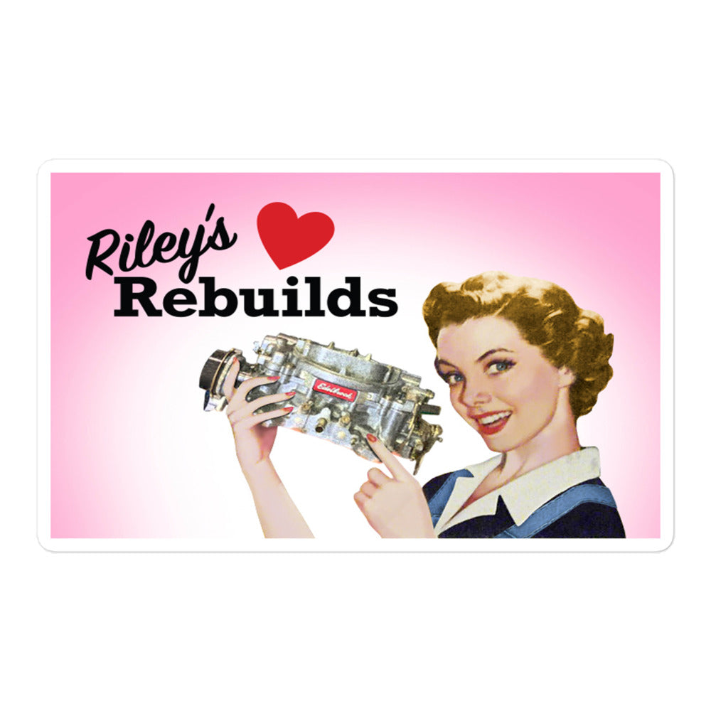 Riley's Rebuilds Bubble-free stickers